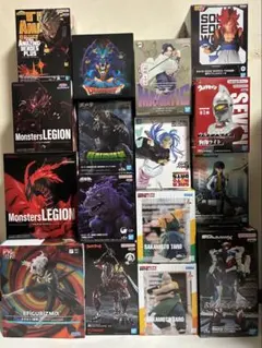 プライズフィギュア 16種セット 遊戯王 鬼滅の刃 ドラゴンボール ガメラ など