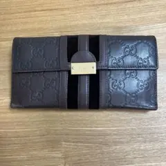 GUCCI ダークブラウン GGパターン 長財布