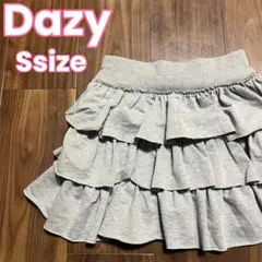 SHEIN Dazy ミニスカート レディース S グレー フリル ウエストゴム