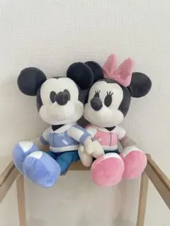 ミッキー ミニー ちょっもっさ　デココレ　ペアぬいぐるみ