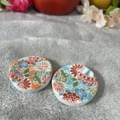 b4 カラフルで可愛い和柄の箸置き2点セット