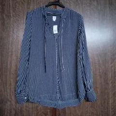 GAP ネイビー・ストライプ 長袖シャツ S