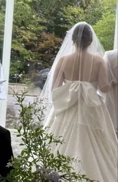 Cherie ウェディングベール 3m ／グローブ セット CHERIE - ウエディングドレス ワタベウェディング マーメイド
