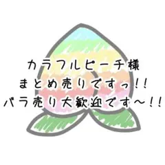 【バラ売り、即購入大歓迎ですっ‼️】 カラフルピーチ まとめ売り るなさん×