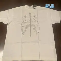エイプ　新品　シャーク　ラインストーン　Tシャツ XL 会員限定　bape