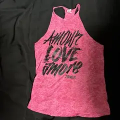 ZUMBA ピンク タンクトップ グラフィック