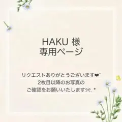 HAKU様 おまとめ2点