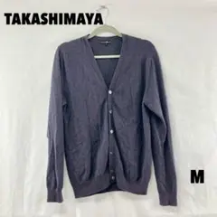 ☆W0475T☆ TAKASHIMAYA カシミヤ100%カーディガン