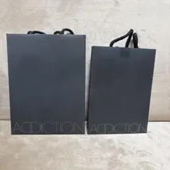 ADDICTION ブラックショップ袋 大・小セット