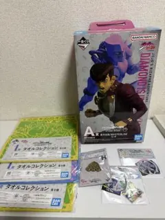 【未開封】ジョジョ 一番くじ 東方仗助　A賞　おまけ付(ステッカー・ハンカチ)