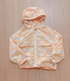 ZARA キッズ チェック花柄 フード付き ジャケット　116