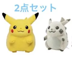 [2点セット】ポケモン はじまりのピカチュウ＆おかえり！ピカチュウ ぬいぐるみ
