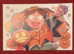 忍たま乱太郎 富松作兵衛　トリップオアスウィートの段　ポストカード　ハロウィン