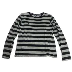 R.Newbold グランジ ボーダー 長袖Tシャツ