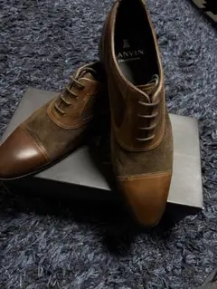 LANVIN ブラウン ドレスシューズ26cm