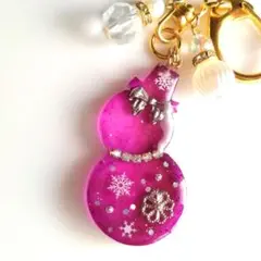 No.2693ハンドメイド ヘアゴム レジン ドライフラワー 猫ちゃん リボン
