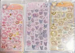 【正規品】サンリオ　うるちゅるポップシール　3枚まとめ売り