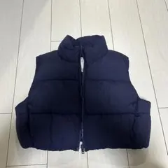H&M ネイビー ダウンベスト s