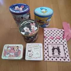 ディズニー　お菓子缶５点セット（空き缶）