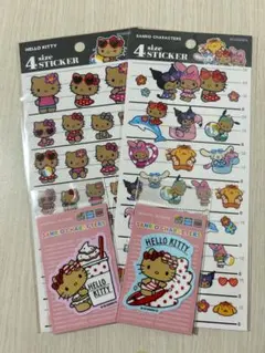 サンリオキャラクターズ 4sizeステッカー 日焼けキティ サーフィン フラッペ