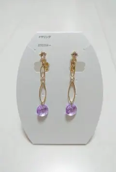ハンドメイド イヤリング スワロフスキー使用
