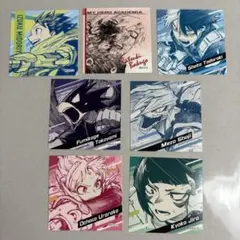 ヒロアカ 原画展 スクエアステッカー 緑谷 爆豪 轟 常闇 障子 麗日 耳郎