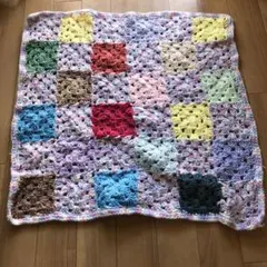 ✨️カラフル✨グラニーモチーフ　ブランケット✨　ハンドメイド
