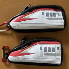 新幹線デザイン ポーチ カラビナ付き