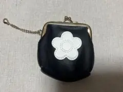 MARY QUANT マリークワント シンプルデイジーマーク2ガマ口ポーチミニ