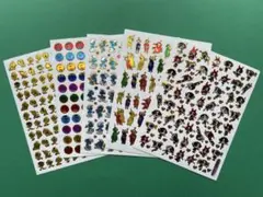 シール5枚セット　キラキラシール　キャラクター　001