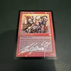 Foil 脅迫するオーガ/Menacing Ogre サイン　signed
