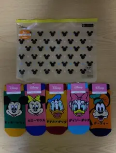 Disney ディズニーキャラクター ソックス 5足セット