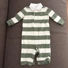 Ralph Lauren ストライプロンパース 7M