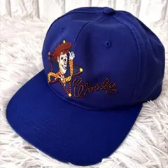 【レア】90s アメリカンニードル　TOY STORY　ウッディー　キャップ 青
