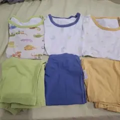 ユニクロ半袖パジャマ90cm3セットまとめ売り レオレオニ、動物柄