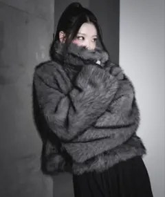 me+em select ファーショートコート