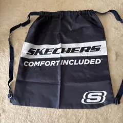 SKECHERS 巾着袋 ショップ袋 ネイビー　ナップザック