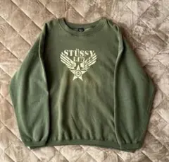 90s 紺タグ” old stussy プリント スウェット boxシルエット - メルカリ