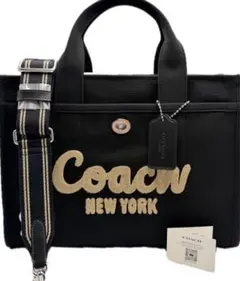 小福様専用】COACH Matin Kim ブラックデニムバッグ - メルカリ
