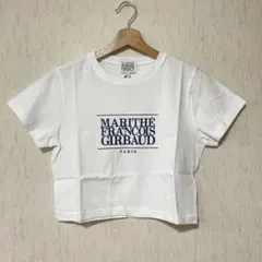 新品未着用★[MARITHE] W CLASSIC LOGO CROP TEE