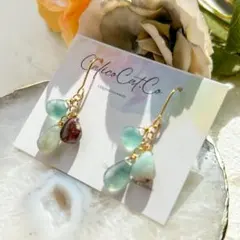 【一点物】アクアプレーズ ピアス イヤリング イヤーカフ サージカルステンレス