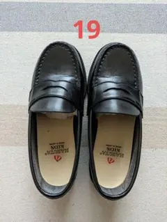 ハルタ 黒 ローファー 　HARUTA 19