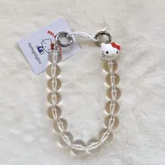 ザハイライツ × Hello Kitty ビーズハンドストラップ キティ