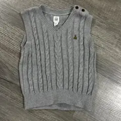 GAP ケーブルニット ベビーベスト 12-18ヶ月
