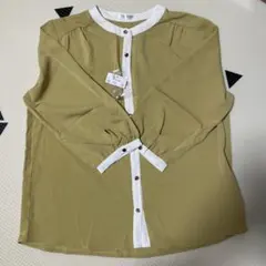 【タグ付・未着用】GLACIER ブラウス 配色デザイン