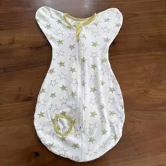 星柄　スワドル　おくるみ ホワイト/イエロー