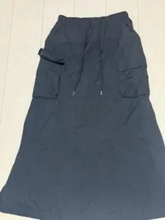 GU ブラックロングスカート カーゴ　Lサイズ
