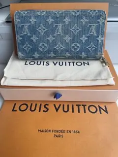 ルイヴィトン　デニム長財布 ICチップ内臓