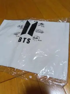 【値下げ】ＢＴＳ トートバッグ 白 サインデザイン