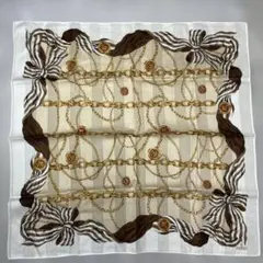 FENDI 大判ハンカチ　リボン　フェンディ　チェーン　膝掛け　スカーフ